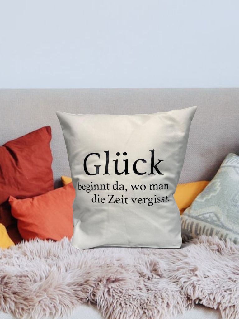 Polsterüberzug-Glück beginnt da ,wo man die Zeit vergisst