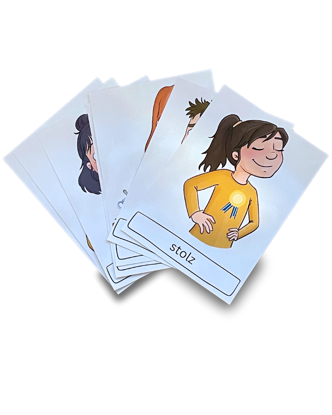 Gefühlskärtchen-Set zum Thema Glück in A5 Format