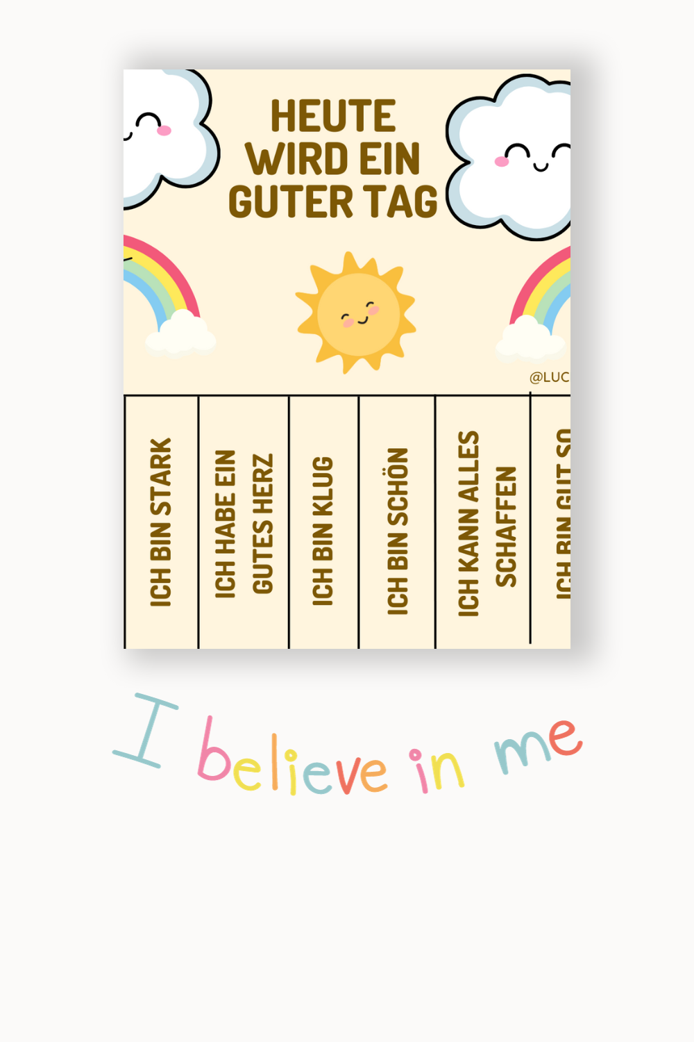 Affirmationen zum Pflücken