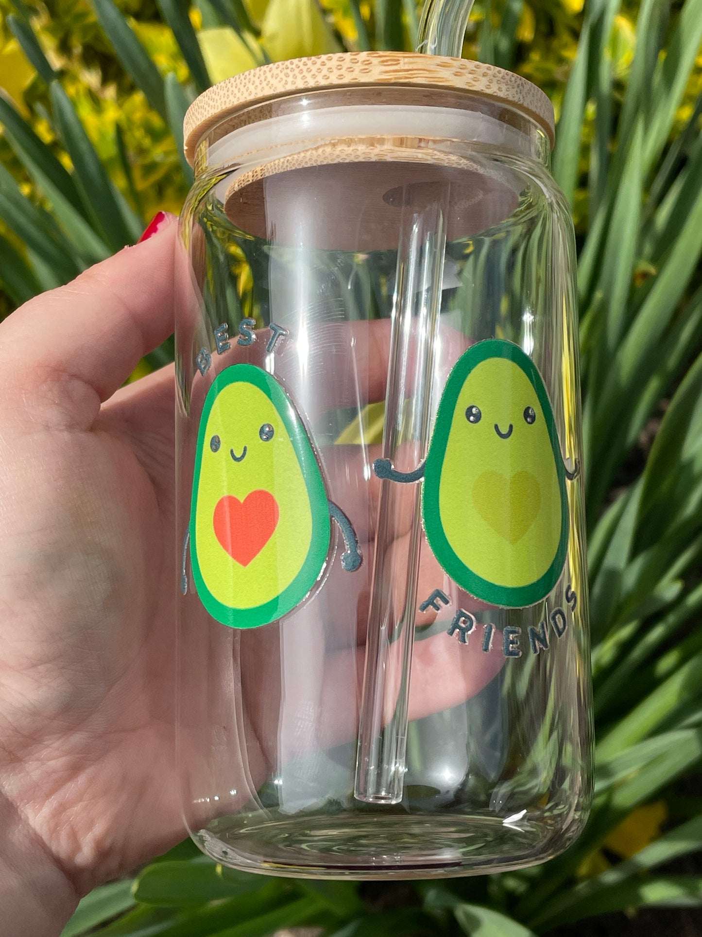 Trinkglas klein: Avocados "best friends"
