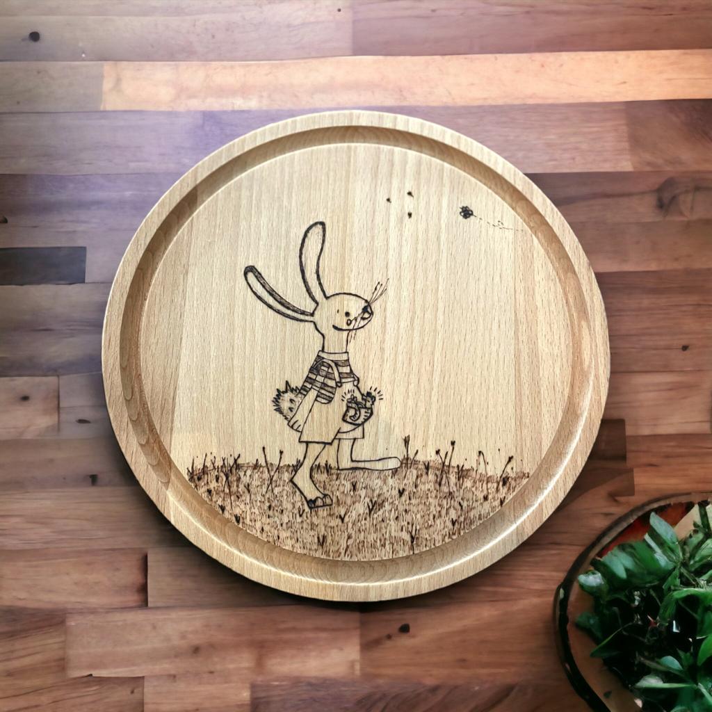 Jausenbrett-Lucky der Hase