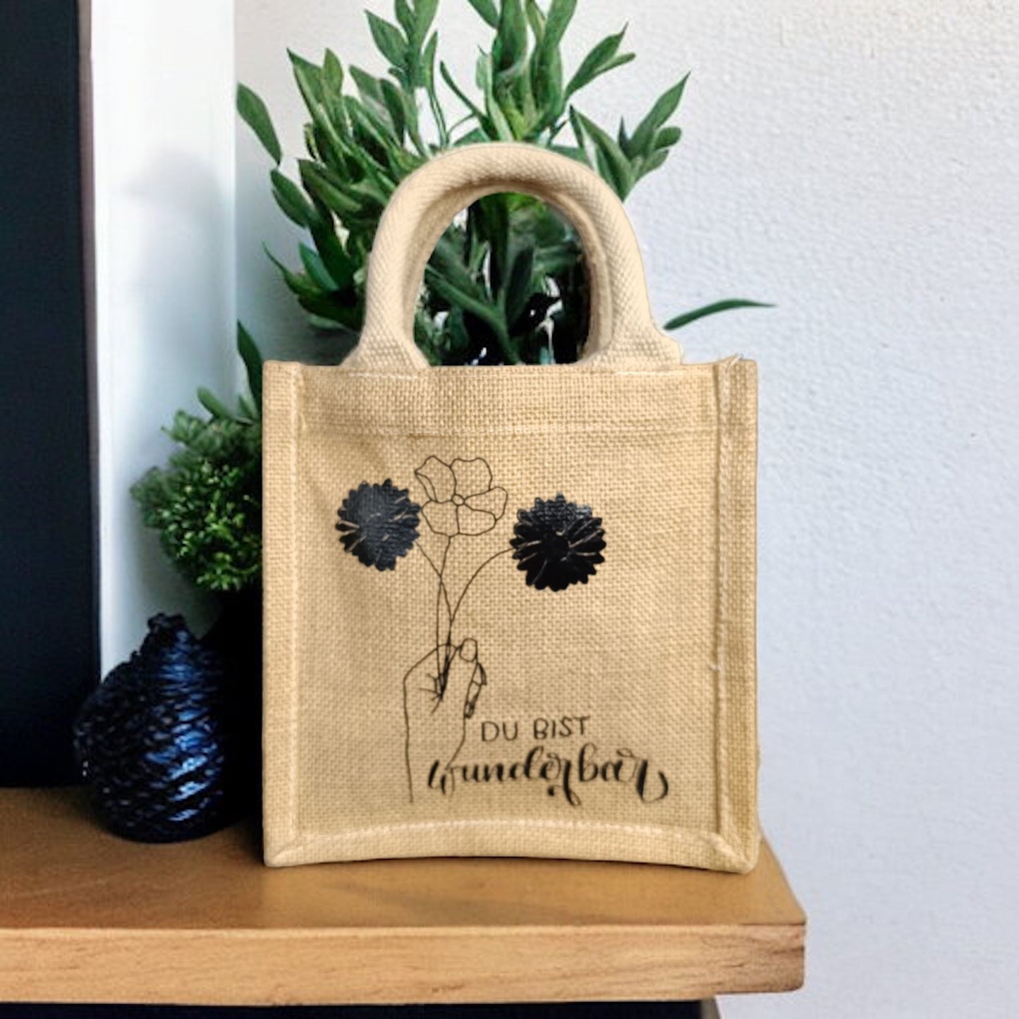 Jutetasche-Du bist wunderbar