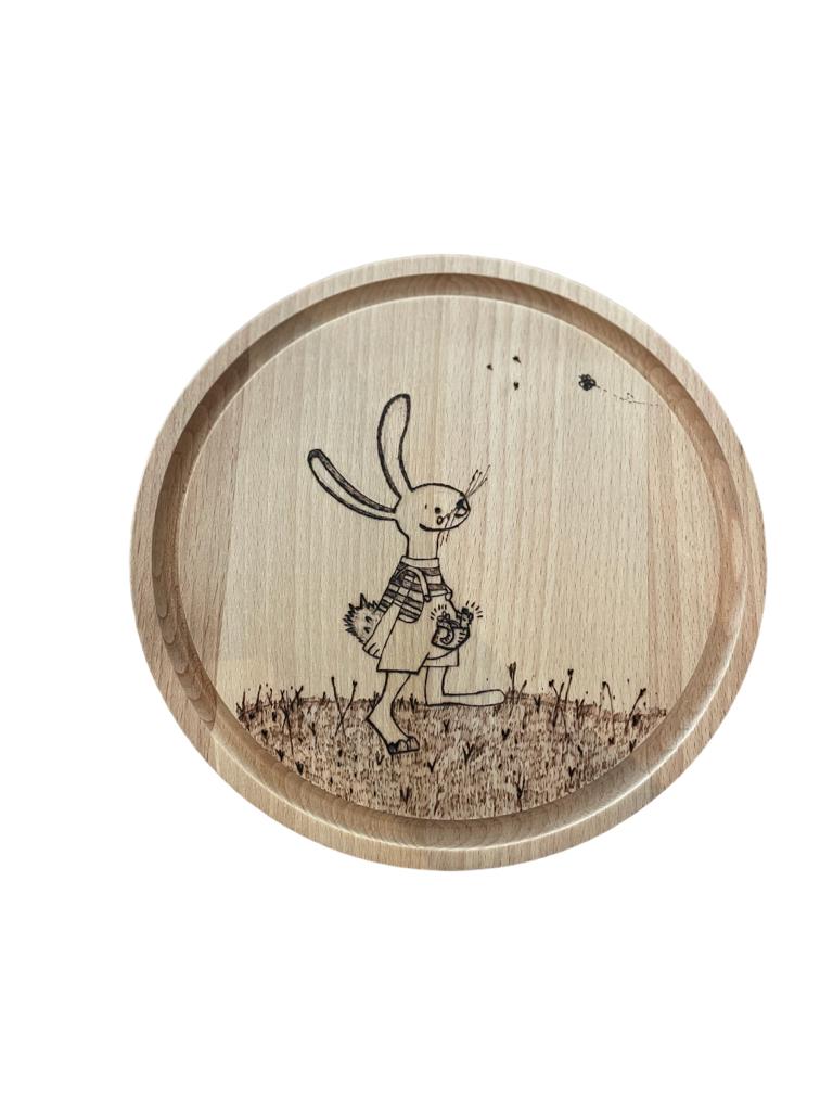Jausenbrett-Lucky der Hase