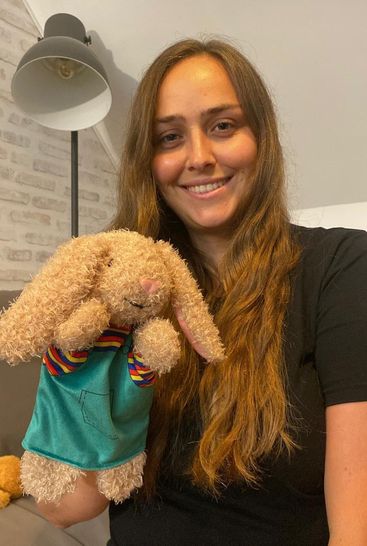 Handpuppe Hase Lucky