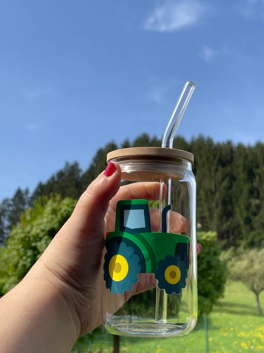 Trinkglas klein: Traktor